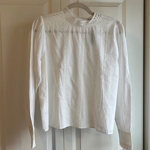 Loft White Blouse NWT